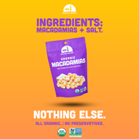 Dry Roasted Macadamias with Sea Salt 4 oz – Mavuno Harvest Organics