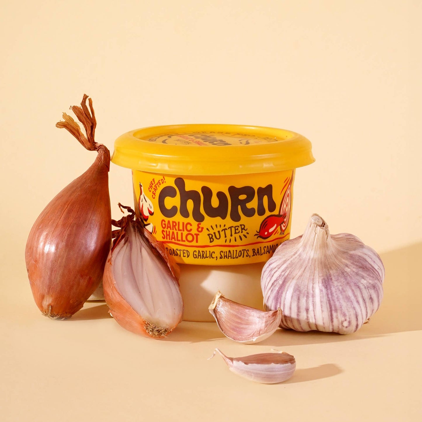 Garlic & Shallot Butter 3 oz – Churn Foods
