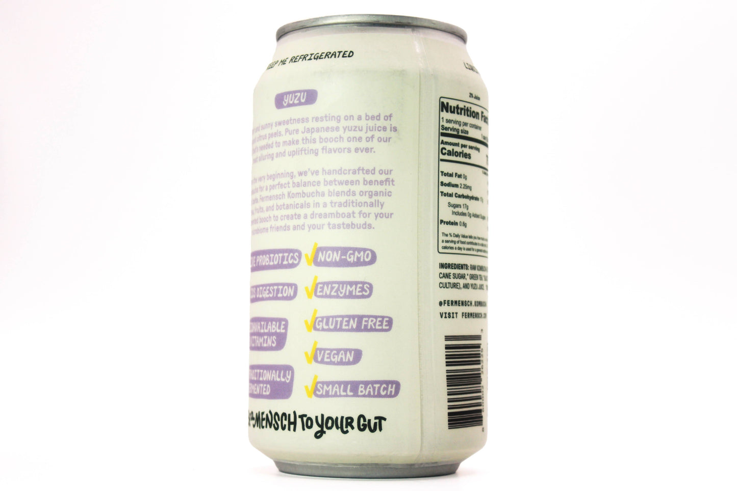 Yuzu Japanese Citrus Kombucha 12 oz – Fermensch Kombucha