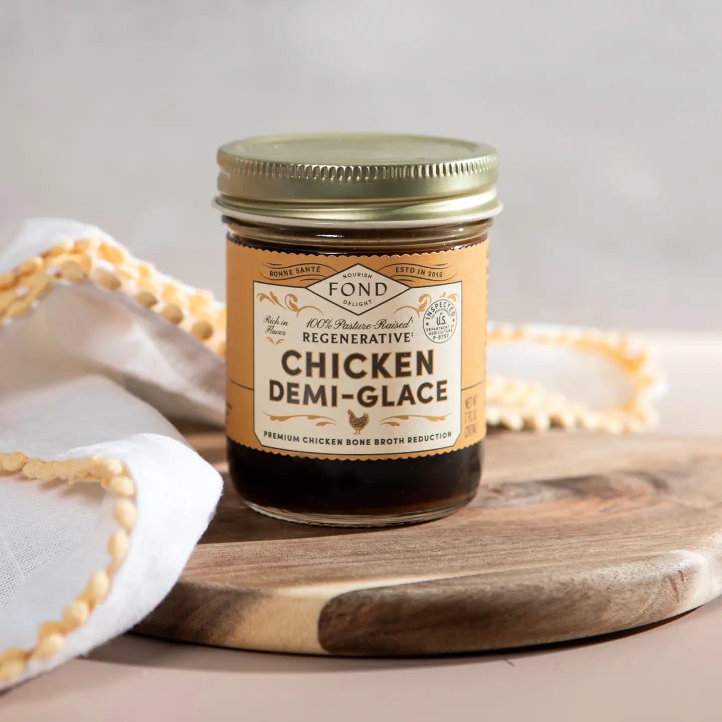 Chicken Demi-Glace 100% Pasture-Raised & Regenerative 7 fl oz - Fond