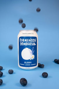 Blueberry Lavender Chamomile Kombucha 12 oz – Fermensch Kombucha