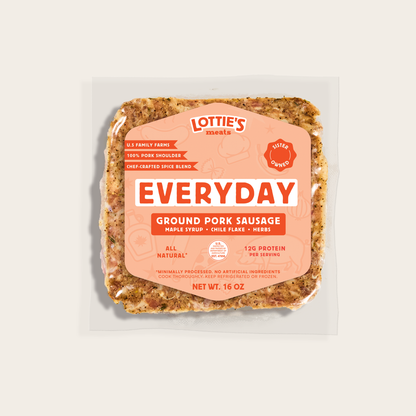 Everyday Breakfast Sausage Ground Pork Blends 16 oz – Lotties Meats