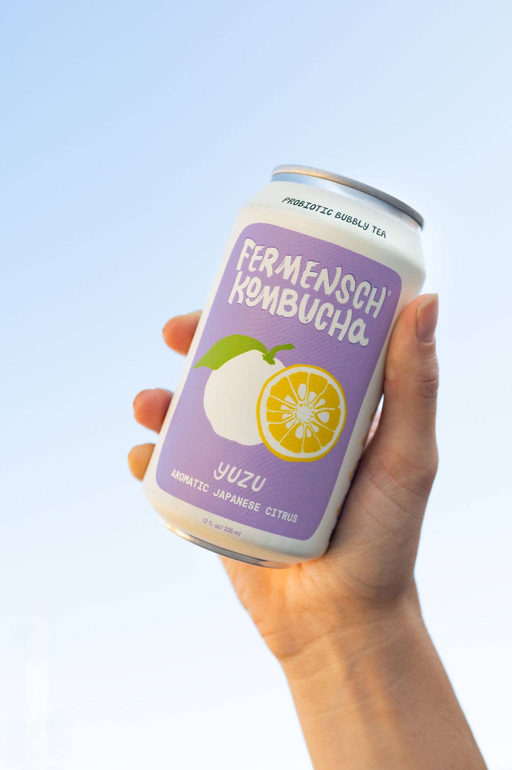Yuzu Japanese Citrus Kombucha 12 oz – Fermensch Kombucha