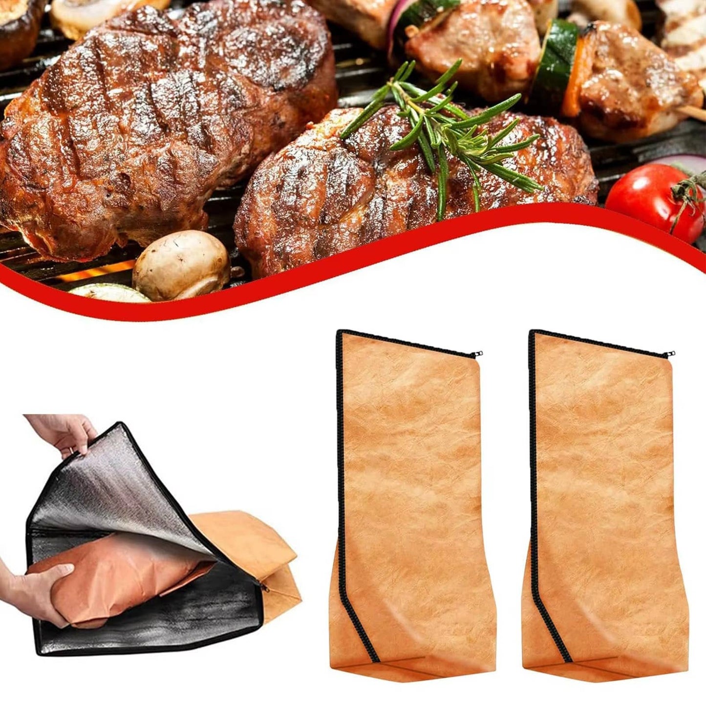 Durable Waterproof Washable Meat Insulated Bag Foldable Rest - Vigor