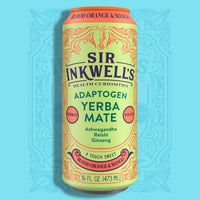 Adaptogen Infused Blood Orange & Mango Yerba Mate 16 oz – Sir Inkwell Health Curiosities