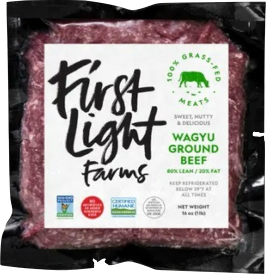 Firstlight Grass Fed Wagyu Ground Beef 1 lb – Firstlight