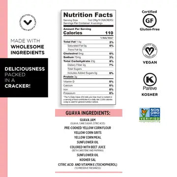 Toasted Snack Crackers Guava 4oz - Craize