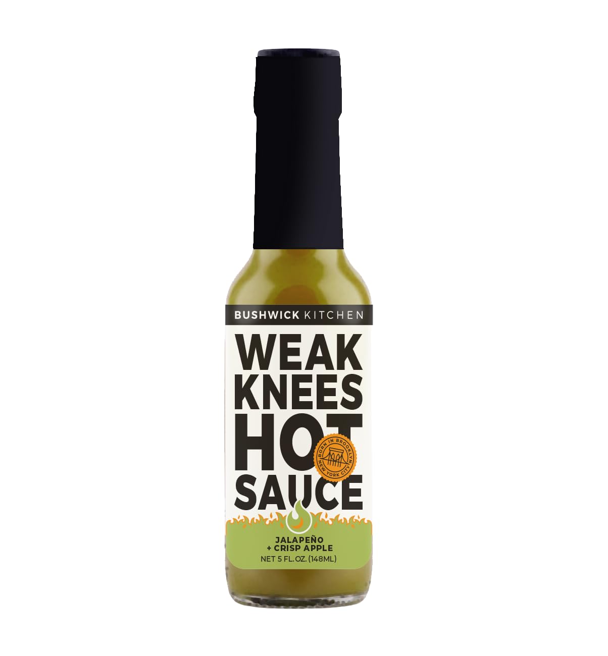 Weak Knees Jalapeño & Apple Hot Sauce 5 oz – Bushwich Kitchen