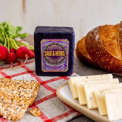 Sage & Herb Cheddar 8 oz – Plymouth Cheese