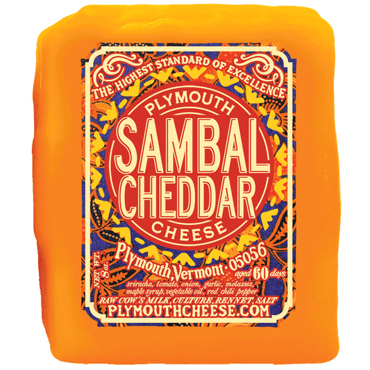 Sambal Cheddar 8 oz – Plymouth Cheese
