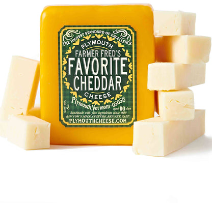 Farmer Fred's Favorite Cheddar 8 oz – Plymouth Cheese