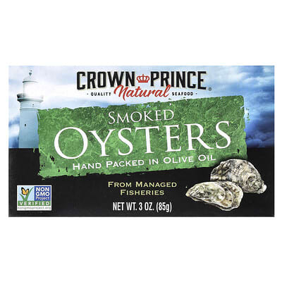 Crown Prince Smoked Oysters In Olive Oil 3 Oz  | Crown Prince | Grill House