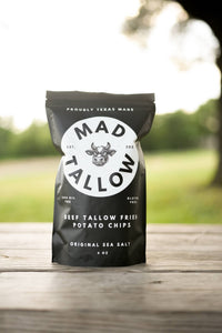Ranchers Original Sea Salt Beef Tallow Chips 4 oz - Mad Tallow