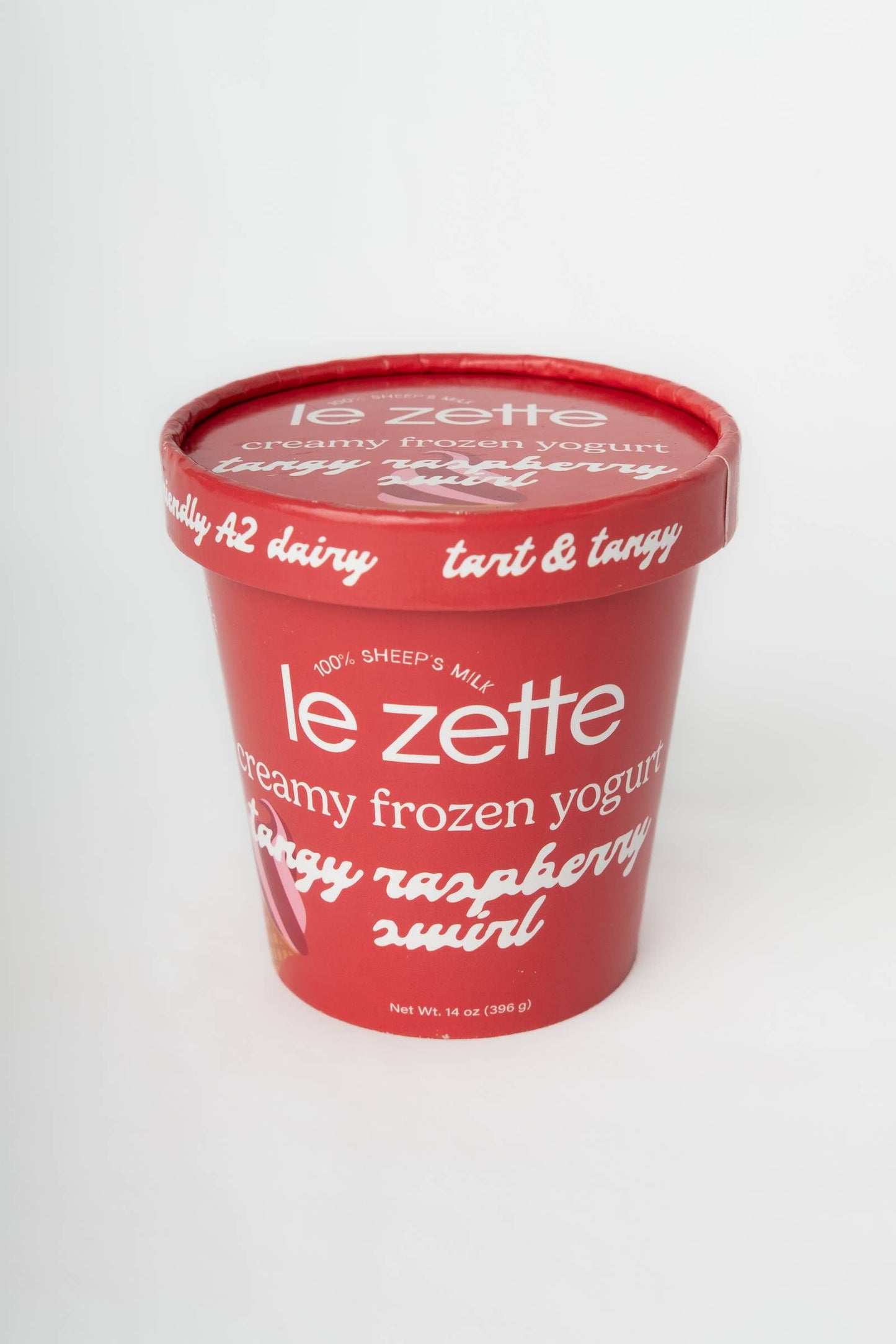 Sheep's Milk Frozen Yogurt Raspberry 14oz - Le Zette