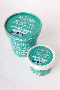 Sheep's Milk Frozen Yogurt Vanilla 14oz - Le Zette