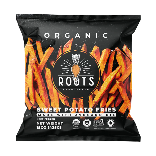 Organic Sweet Potato Straight Cut Fries 15 oz – Roots Farm Fresh