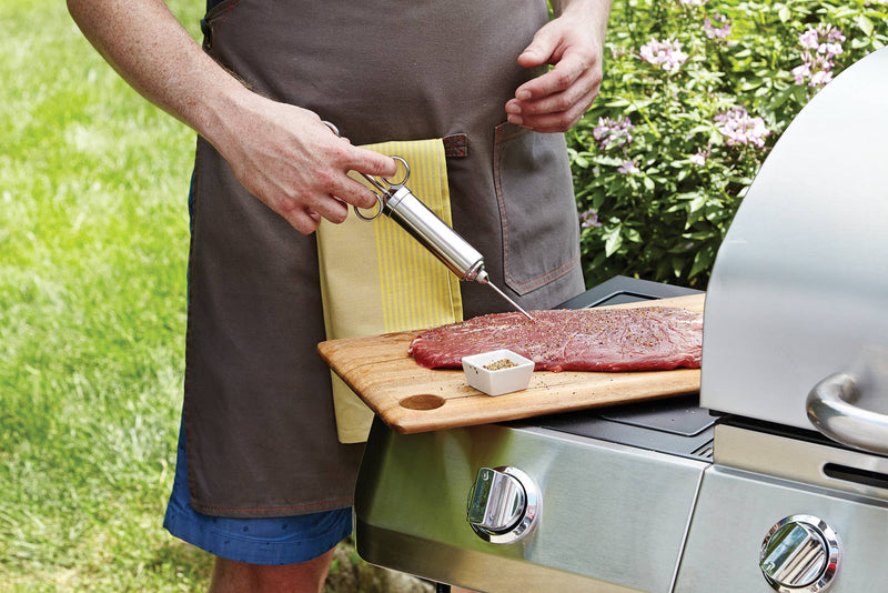 6 Piece Meat Injector Stainless Steel 10.5" x 7" - Outset