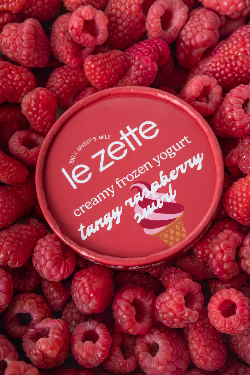 Sheep's Milk Frozen Yogurt Raspberry 14oz - Le Zette