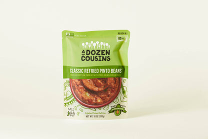 Refried Pinto Beans 10 oz – A Dozen Cousins