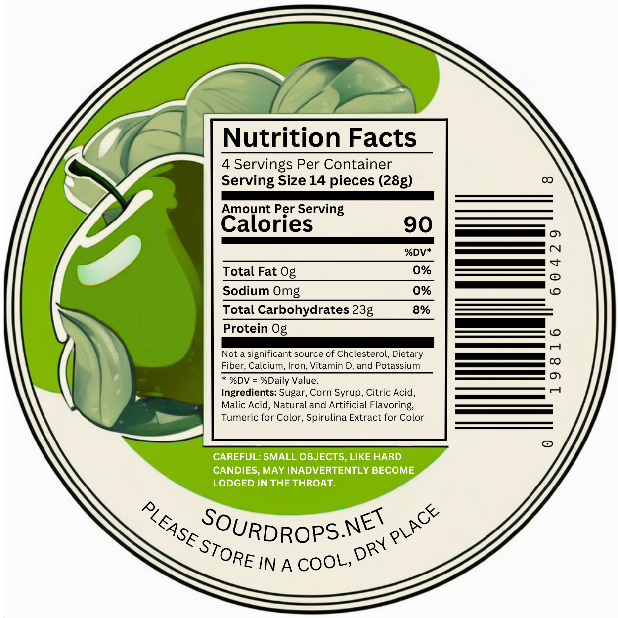 Green Apple Sours 3.5 oz – Sour Drops