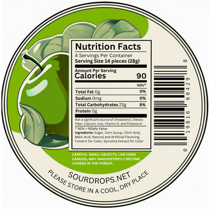 Green Apple Sours 3.5 oz – Sour Drops