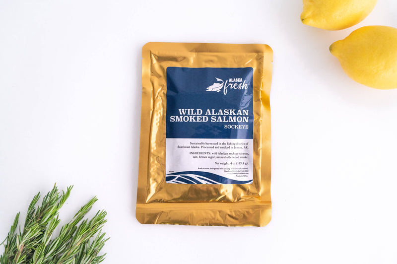 Smoked Wild Alaskan Sockeye Salmon 4oz - Alaska Fresh Seafood