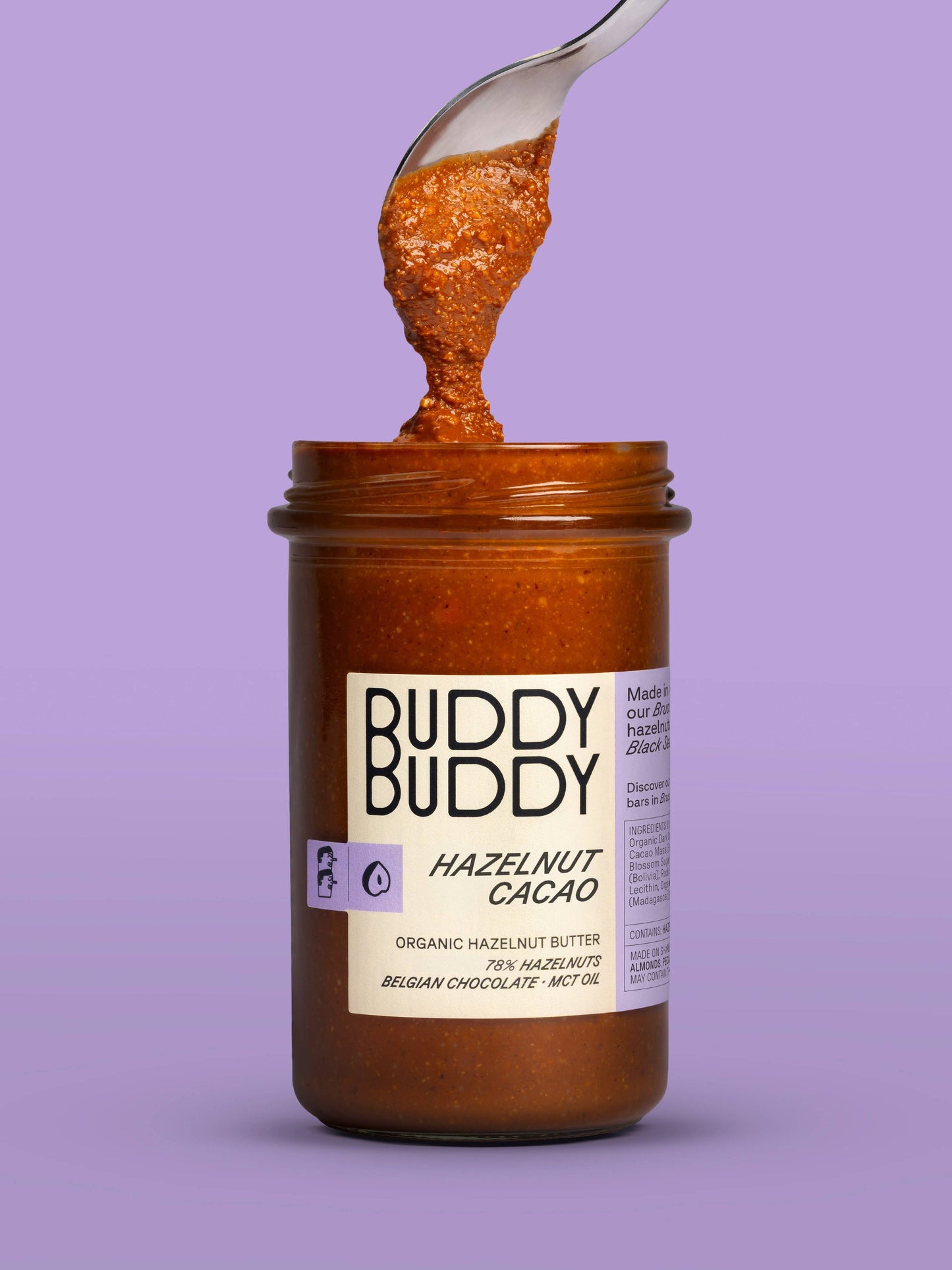 Organic Hazelnut Cacao Nut Butter 9.2oz - Buddy Buddy