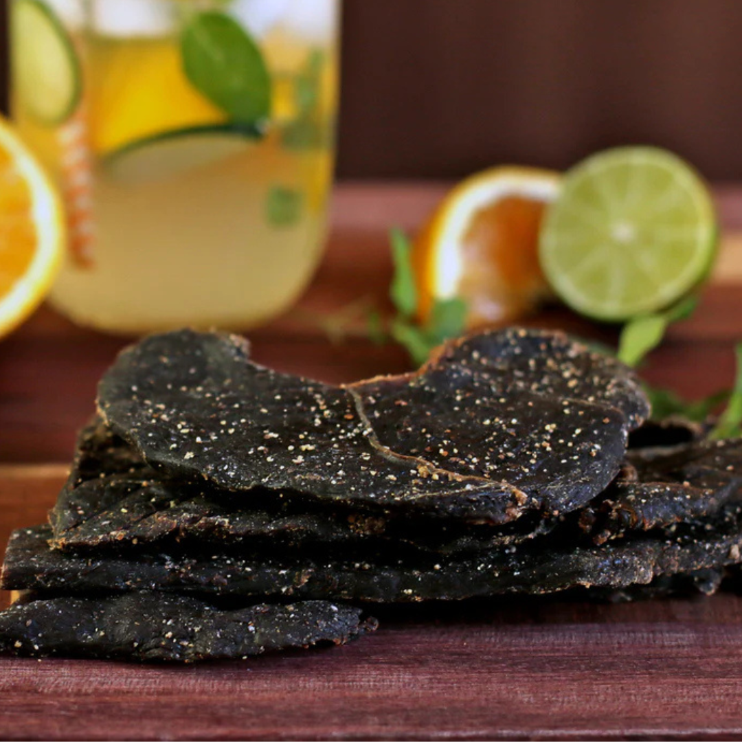 Black Peppered Elk Jerky 3 oz – Mahogany Smoked Meats