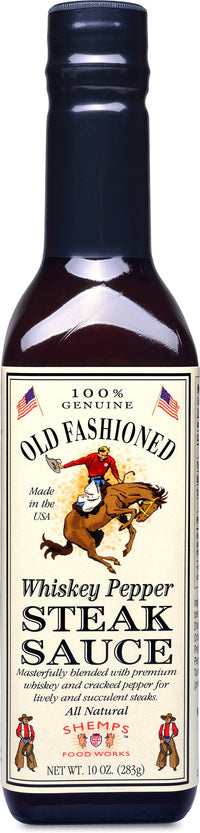 Shemps Old Fashioned Whiskey Pepper Steak Sauce - 9.5 oz