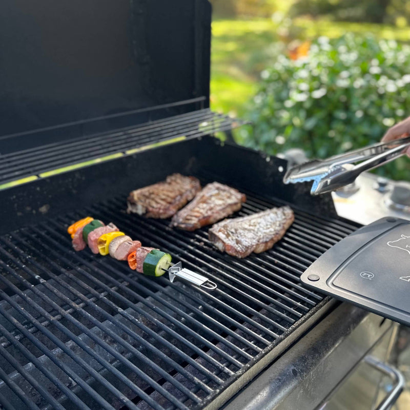 Stainless Steel BBQ Slider Skewers Set of 4 of 13" each - Outset