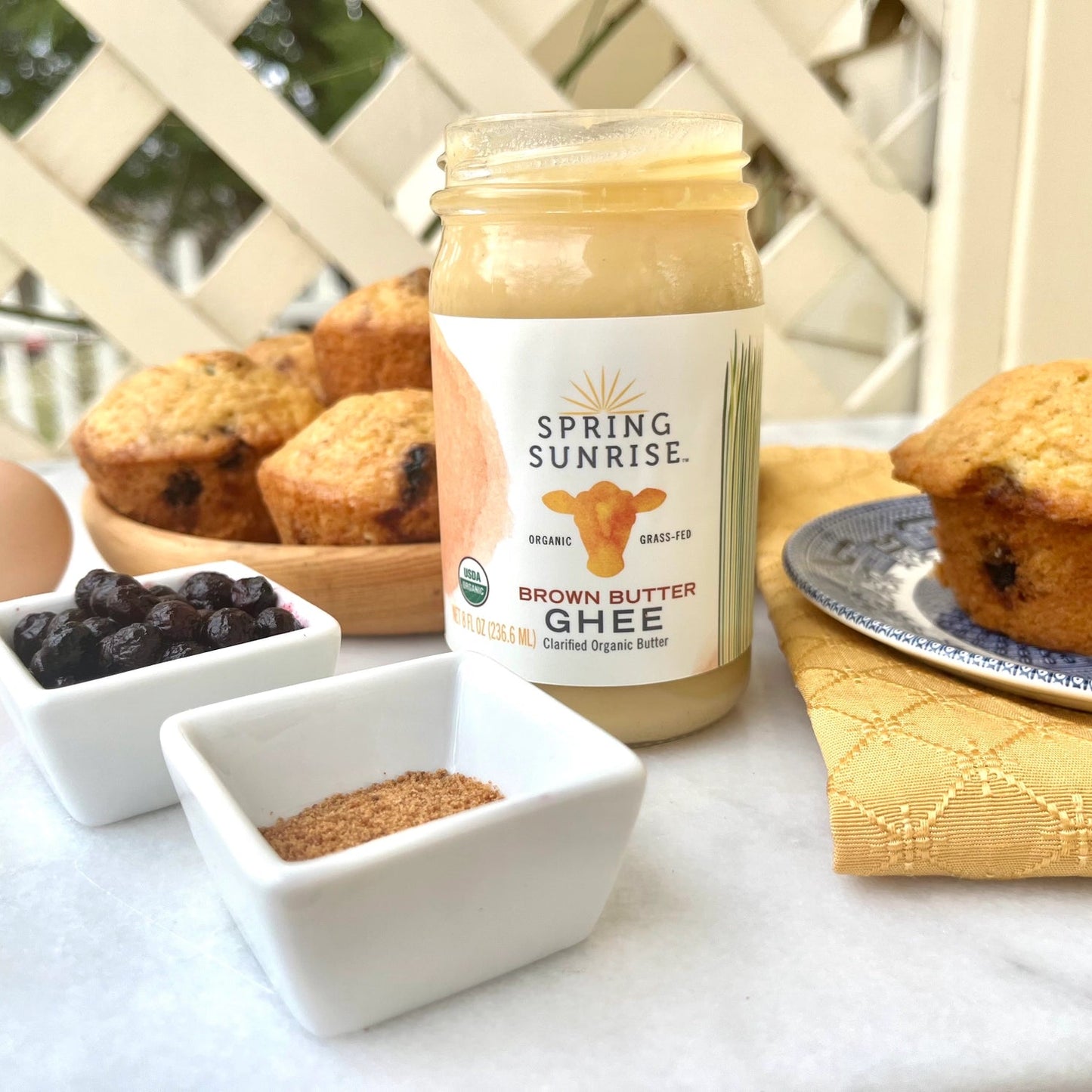 Brown Butter Ghee Organic & Grass-Fed 16oz - Spring Sunrise Natural Foods