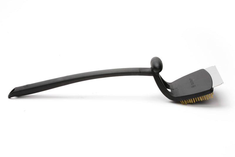 Jumbo Grill Brush and Scraper Black 20.5" - Outset
