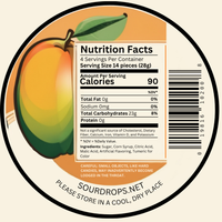 Mango Sours: Dye-Free Candy Tins 3.5oz