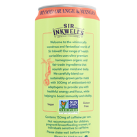Adaptogen Infused Blood Orange & Mango Yerba Mate 16 oz – Sir Inkwell Health Curiosities