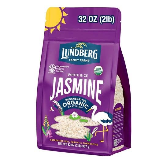 Organic White Jasmine Rice – Lundberg 2 lb