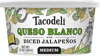 Queso Blanco with Diced Jalapenos Dip 12oz - Tacodeli