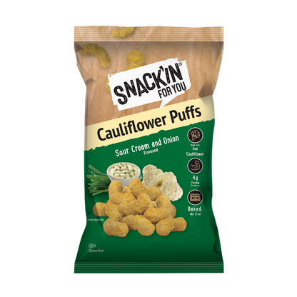 Sour Cream & Onion Cauliflower Puff 4 oz – Snackin for you