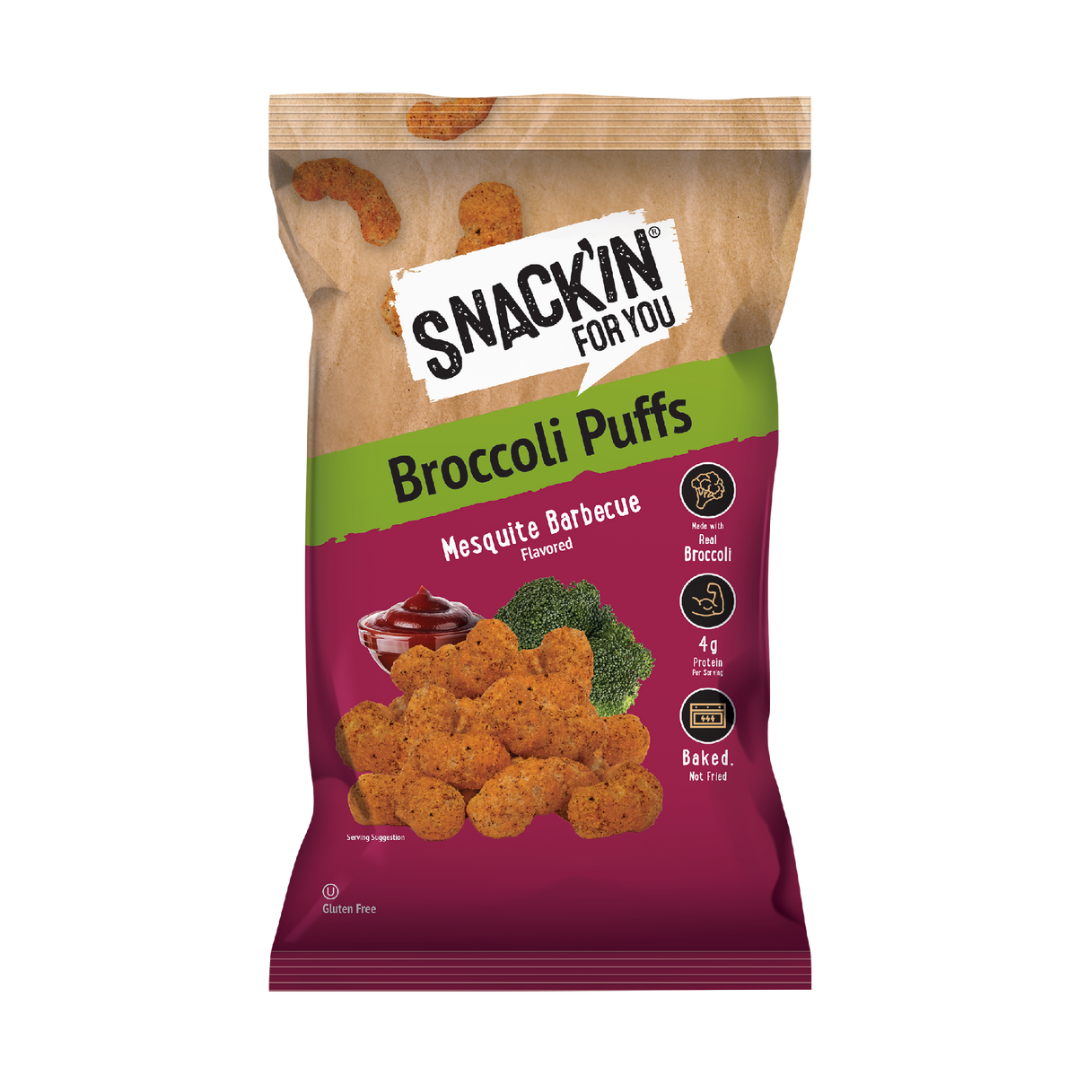 Mesquite BBQ Broccoli Puff 4 oz – Snackin for you