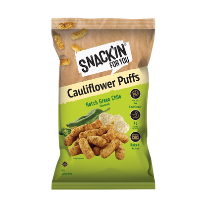 Hatch Green Chile Cauliflower Puff 4 oz – Snackin for you