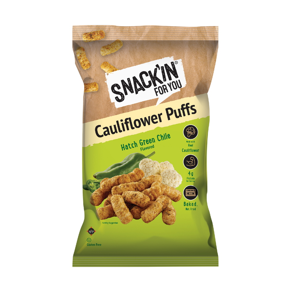Hatch Green Chile Cauliflower Puff 4 oz – Snackin for you