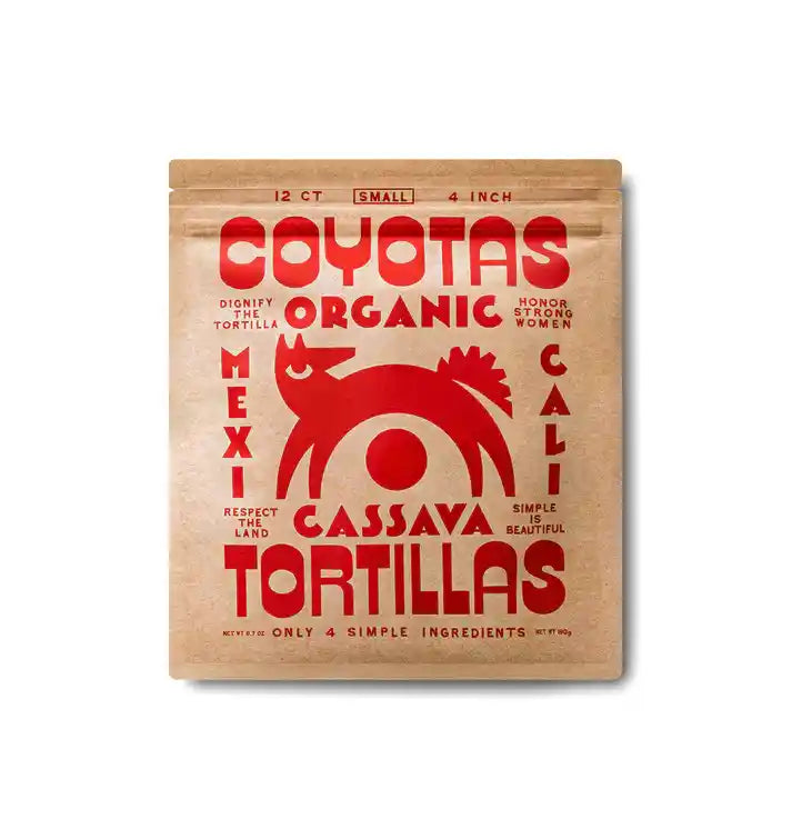 Organic Cassava Tortillas Small 6.7 oz – Coyota