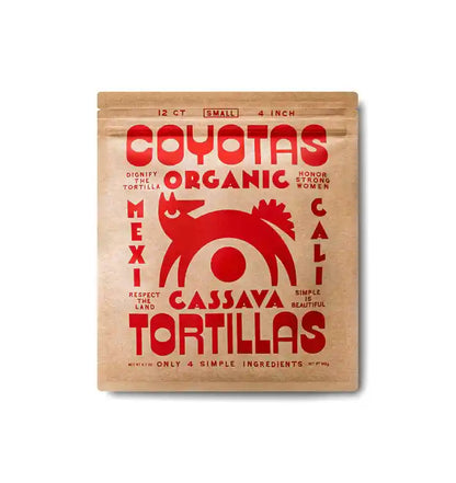 Organic Cassava Tortillas Small 6.7 oz – Coyota