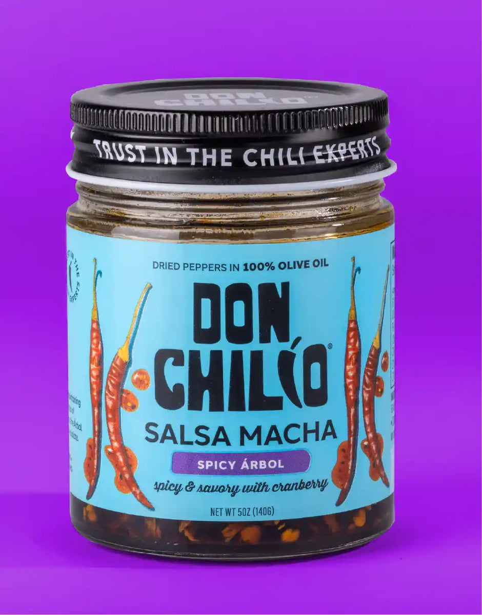 Spicy Árbol Salsa Macha 5 oz – Don Chilio