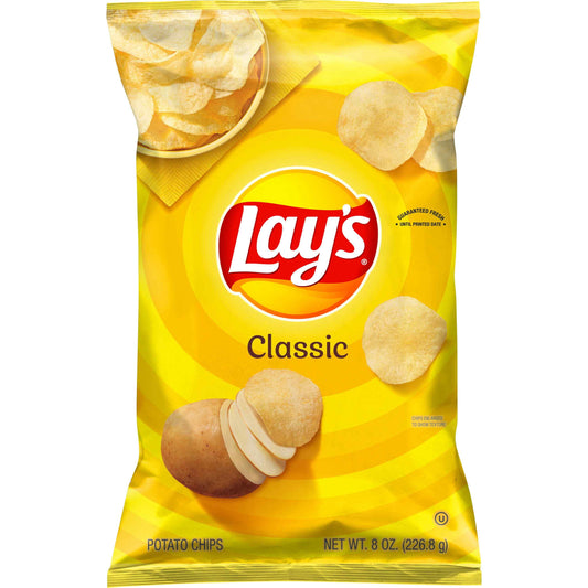 Classic Potato Chips – 8 oz – Lay’s | Grill House
