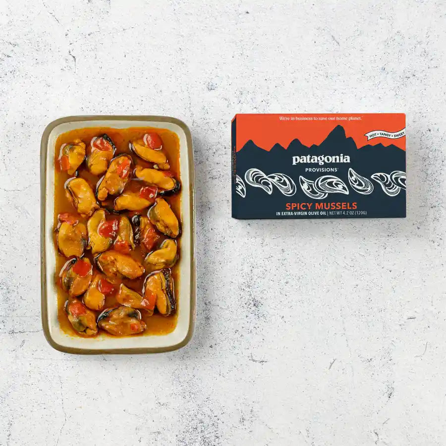 Spicy Mussels Tinned Fish 4.2 oz – Patagonia Provisions