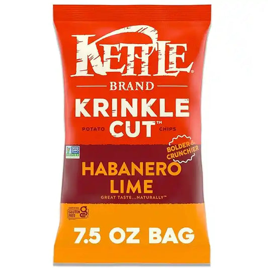 Kettle Habanero Lime Krinkle Cut Potato Chips