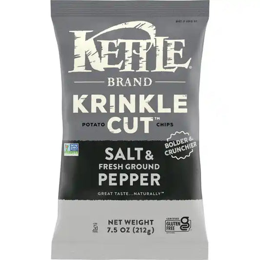 Kettle Salt & Fresh Ground Pepper Krinkle Cut Potato Chips