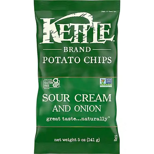 Sour Cream & Onion Potato Chips – Kettle 5 oz
