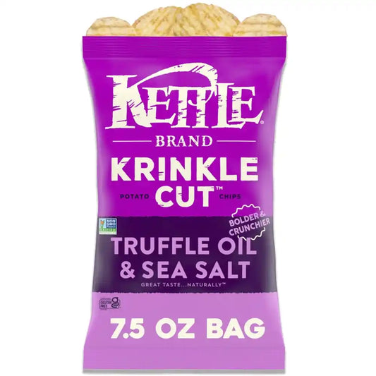 Kettle Truffle & Sea Salt Krinkle Cut Potato Chips