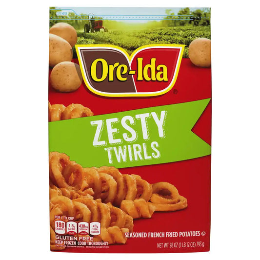 Ore Ida Zesty Twirls Seasoned French Fries Fried Frozen PotatoesOre Ida Grill House